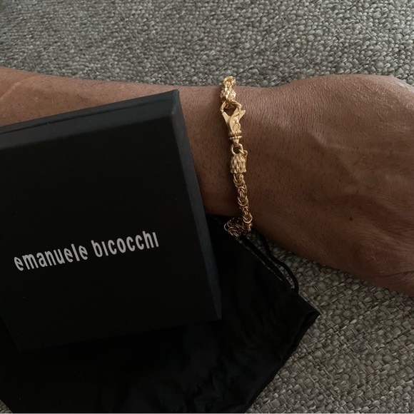 NEW WITH TAG  EMANUELE BICOCCHI french-rope chain bracelet - Picture 10 of 13